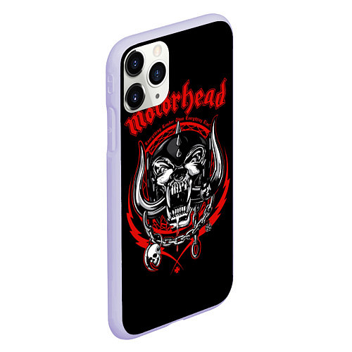 Чехол iPhone 11 Pro матовый Motorhead Demons / 3D-Светло-сиреневый – фото 2