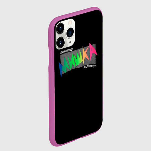 Чехол iPhone 11 Pro матовый Mishka NYC x Tessa Violet / 3D-Фиолетовый – фото 2