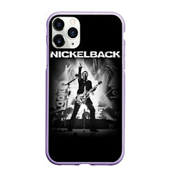 Чехол iPhone 11 Pro матовый Nickelback Rock, цвет: 3D-светло-сиреневый