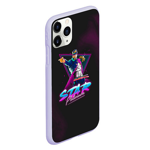 Чехол iPhone 11 Pro матовый JoJo: Star Platinum / 3D-Светло-сиреневый – фото 2