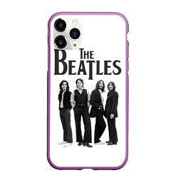 Чехол iPhone 11 Pro матовый The Beatles: White Side, цвет: 3D-фиолетовый