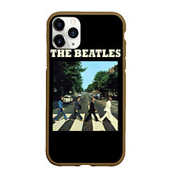 Чехол iPhone 11 Pro матовый The Beatles: Abbey Road
