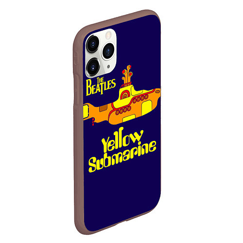 Чехол iPhone 11 Pro матовый The Beatles: Yellow Submarine / 3D-Коричневый – фото 2