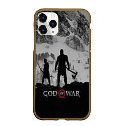 Чехол iPhone 11 Pro матовый God of War: Grey Day, цвет: 3D-коричневый