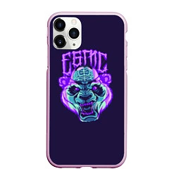 Чехол iPhone 11 Pro матовый Evil Panda, цвет: 3D-розовый