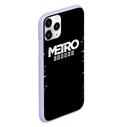 Чехол iPhone 11 Pro матовый METRO EXODUS / 3D-Светло-сиреневый – фото 2