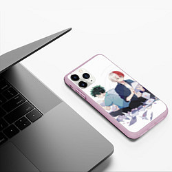 Чехол iPhone 11 Pro матовый Письма, цвет: 3D-розовый — фото 2