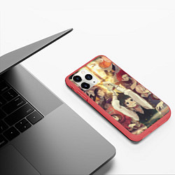 Чехол iPhone 11 Pro матовый Изуку, цвет: 3D-красный — фото 2