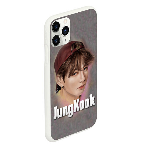 Чехол iPhone 11 Pro матовый BTS JungKook / 3D-Белый – фото 2