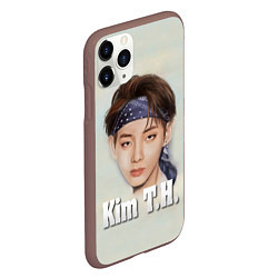 Чехол iPhone 11 Pro матовый BTS Kim T.H., цвет: 3D-коричневый — фото 2