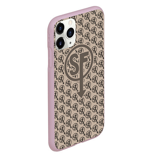 Чехол iPhone 11 Pro матовый Sally Face: Gold SF / 3D-Розовый – фото 2