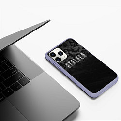 Чехол iPhone 11 Pro матовый STALKER: Dark Camo, цвет: 3D-светло-сиреневый — фото 2