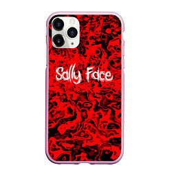 Чехол iPhone 11 Pro матовый Sally Face: Red Bloody, цвет: 3D-розовый