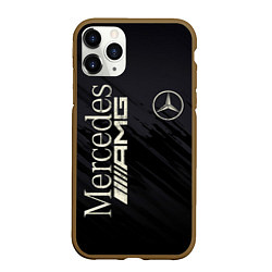 Чехол iPhone 11 Pro матовый Mercedes AMG: Black Edition