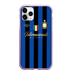 Чехол iPhone 11 Pro матовый Internazionale Milano, цвет: 3D-розовый