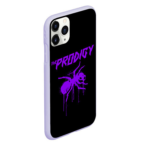 Чехол iPhone 11 Pro матовый The Prodigy: Violet Ant / 3D-Светло-сиреневый – фото 2