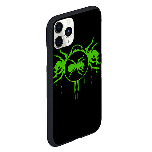 Чехол iPhone 11 Pro матовый The Prodigy: Acid Ants / 3D-Черный – фото 2