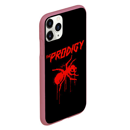 Чехол iPhone 11 Pro матовый The Prodigy: Blooded Ant / 3D-Малиновый – фото 2