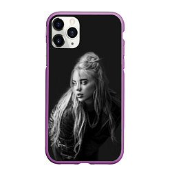 Чехол iPhone 11 Pro матовый Billie Eilish: Black Fashion, цвет: 3D-фиолетовый