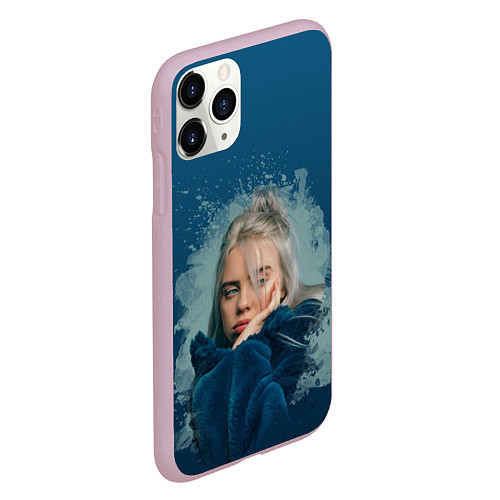 Чехол iPhone 11 Pro матовый Billie Eilish: My strange addiction / 3D-Розовый – фото 2