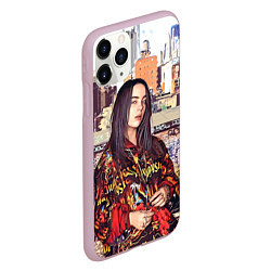 Чехол iPhone 11 Pro матовый Billie Eilish: Street Style, цвет: 3D-розовый — фото 2