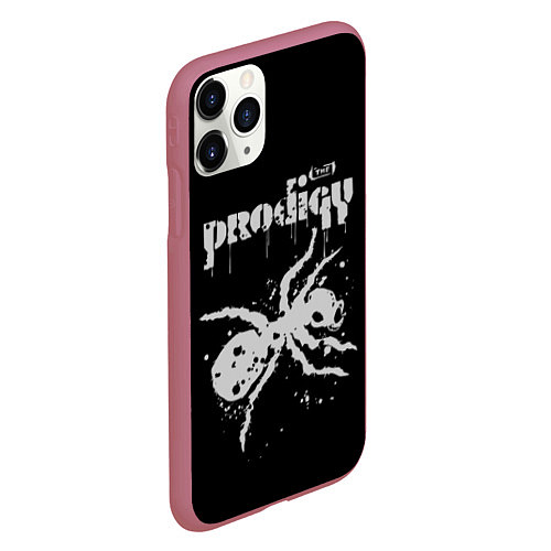 Чехол iPhone 11 Pro матовый The Prodigy The Ant / 3D-Малиновый – фото 2