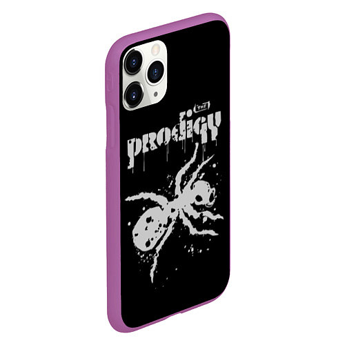 Чехол iPhone 11 Pro матовый The Prodigy The Ant / 3D-Фиолетовый – фото 2