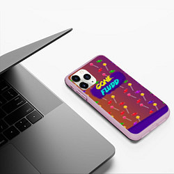 Чехол iPhone 11 Pro матовый Gone Fludd art 5, цвет: 3D-розовый — фото 2