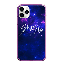 Чехол iPhone 11 Pro матовый Stray Kids, цвет: 3D-фиолетовый