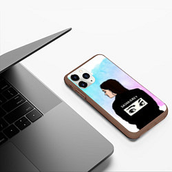 Чехол iPhone 11 Pro матовый Саша Грей Sasha Grey, цвет: 3D-коричневый — фото 2
