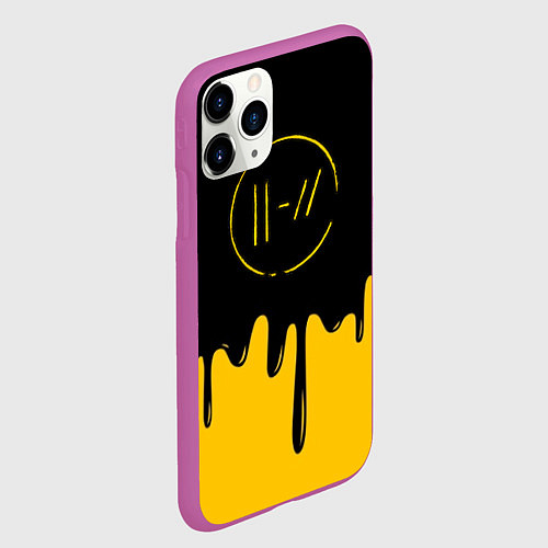 Чехол iPhone 11 Pro матовый 21 Pilots: Liquid Paint / 3D-Фиолетовый – фото 2