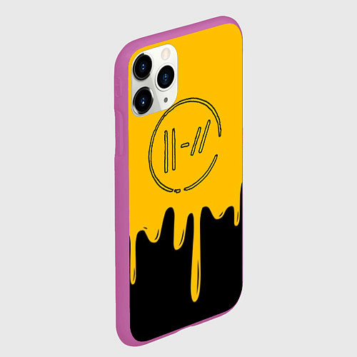 Чехол iPhone 11 Pro матовый TWENTY ONE PILOTS / 3D-Фиолетовый – фото 2