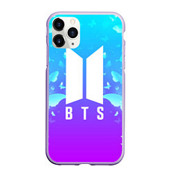 Чехол iPhone 11 Pro матовый BTS: Violet Butterflies