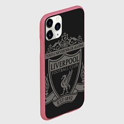 Чехол iPhone 11 Pro матовый Liverpool - Classic Est 1892, цвет: 3D-малиновый — фото 2