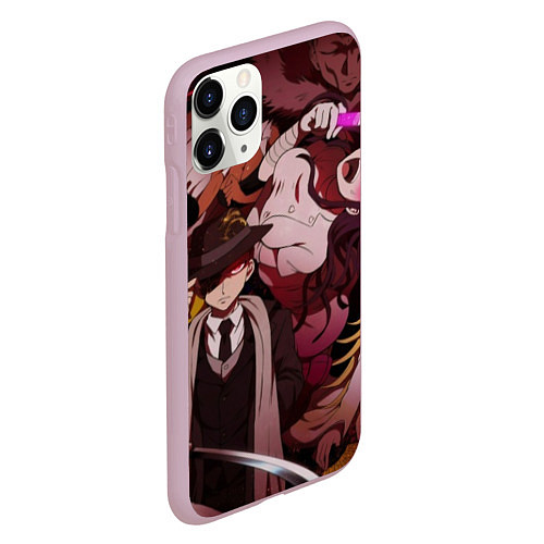 Чехол iPhone 11 Pro матовый DANGANRONPA / 3D-Розовый – фото 2