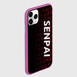 Чехол iPhone 11 Pro матовый SENPAI, цвет: 3D-фиолетовый — фото 2