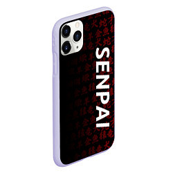Чехол iPhone 11 Pro матовый SENPAI, цвет: 3D-светло-сиреневый — фото 2