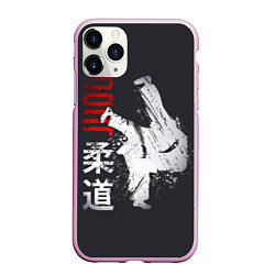 Чехол iPhone 11 Pro матовый Judo Warrior, цвет: 3D-розовый