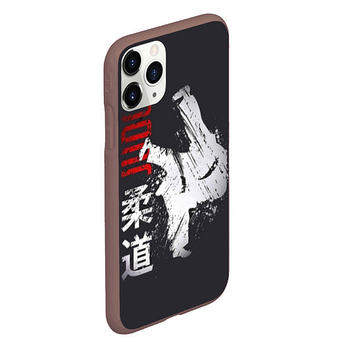 Чехол iPhone 11 Pro матовый Judo Warrior / 3D-Коричневый – фото 2