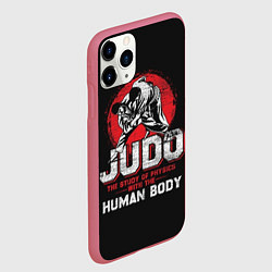 Чехол iPhone 11 Pro матовый Judo: Human Body, цвет: 3D-малиновый — фото 2