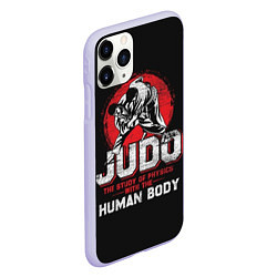 Чехол iPhone 11 Pro матовый Judo: Human Body, цвет: 3D-светло-сиреневый — фото 2