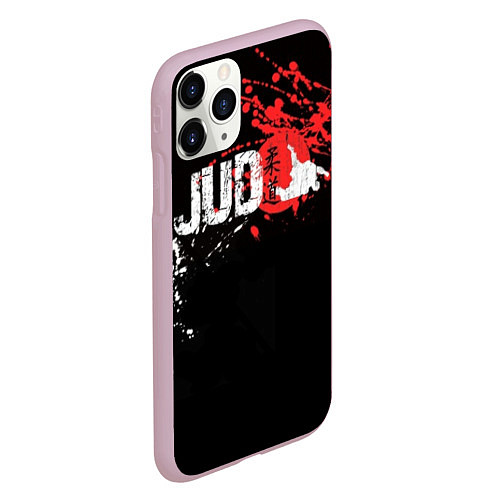 Чехол iPhone 11 Pro матовый Judo Blood / 3D-Розовый – фото 2