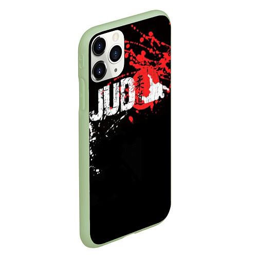 Чехол iPhone 11 Pro матовый Judo Blood / 3D-Салатовый – фото 2