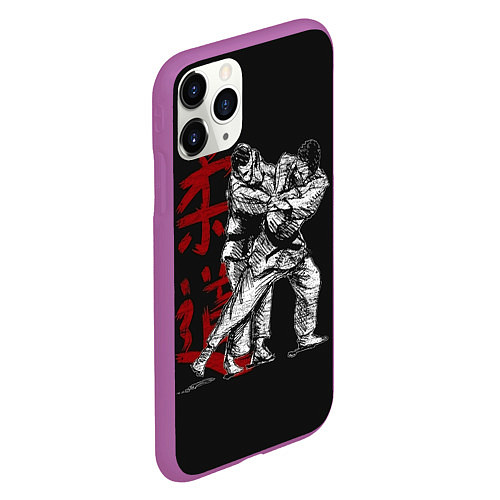 Чехол iPhone 11 Pro матовый Judo / 3D-Фиолетовый – фото 2