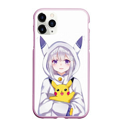 Чехол iPhone 11 Pro матовый My Pika, цвет: 3D-розовый