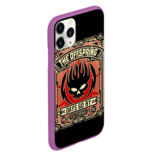 Чехол iPhone 11 Pro матовый The Offspring: Days Go By / 3D-Фиолетовый – фото 2