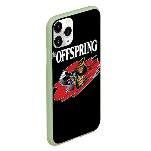 Чехол iPhone 11 Pro матовый The Offspring: Taxi / 3D-Салатовый – фото 2