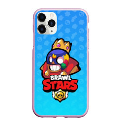 Чехол iPhone 11 Pro матовый El Primo: Brawl Stars, цвет: 3D-розовый