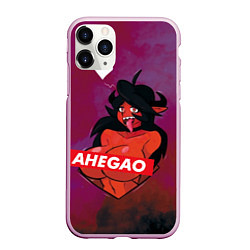 Чехол iPhone 11 Pro матовый Demon Ahegao, цвет: 3D-розовый