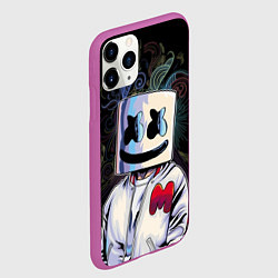 Чехол iPhone 11 Pro матовый Marshmello XXX, цвет: 3D-фиолетовый — фото 2